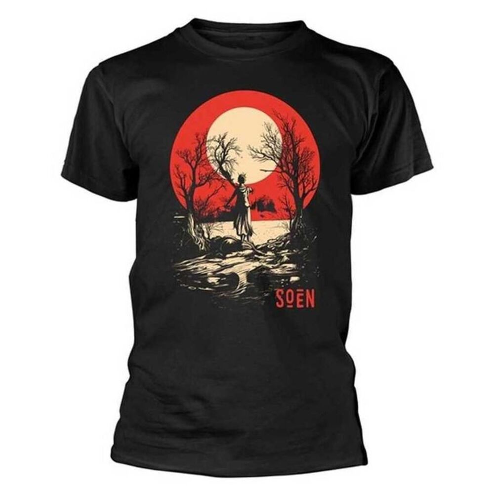 Soen Unisex Adult Redmoon Back Print T-Shirt / Black